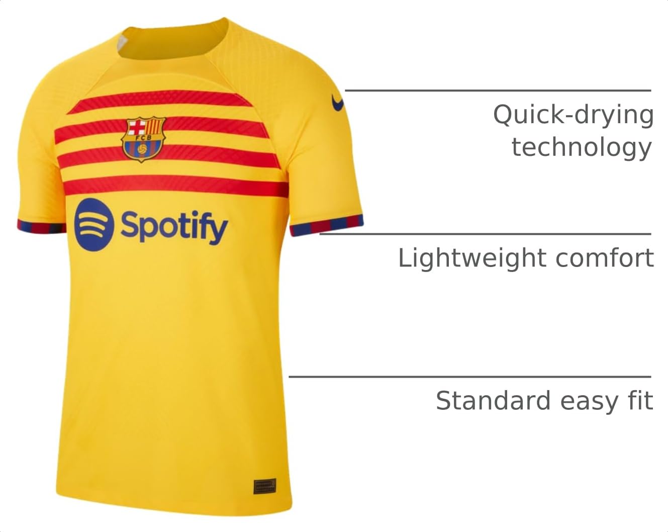 Amazon.com: Nike 2022-2023 Barcelona Fourth Vapor Football Soccer